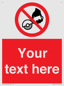 Custom Do not use with hand held grinding machine